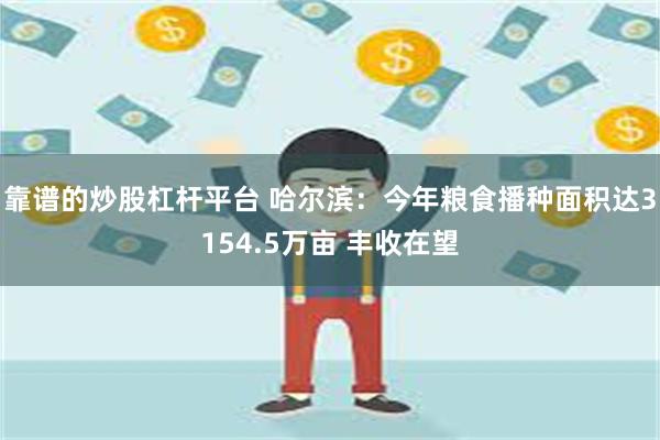 靠谱的炒股杠杆平台 哈尔滨：今年粮食播种面积达3154.5万亩 丰收在望