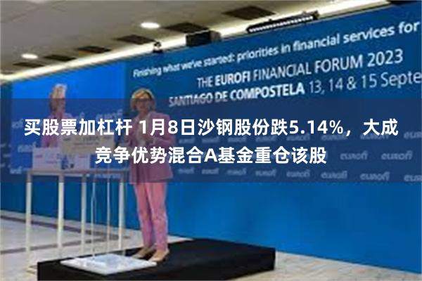 买股票加杠杆 1月8日沙钢股份跌5.14%，大成竞争优势混合A基金重仓该股